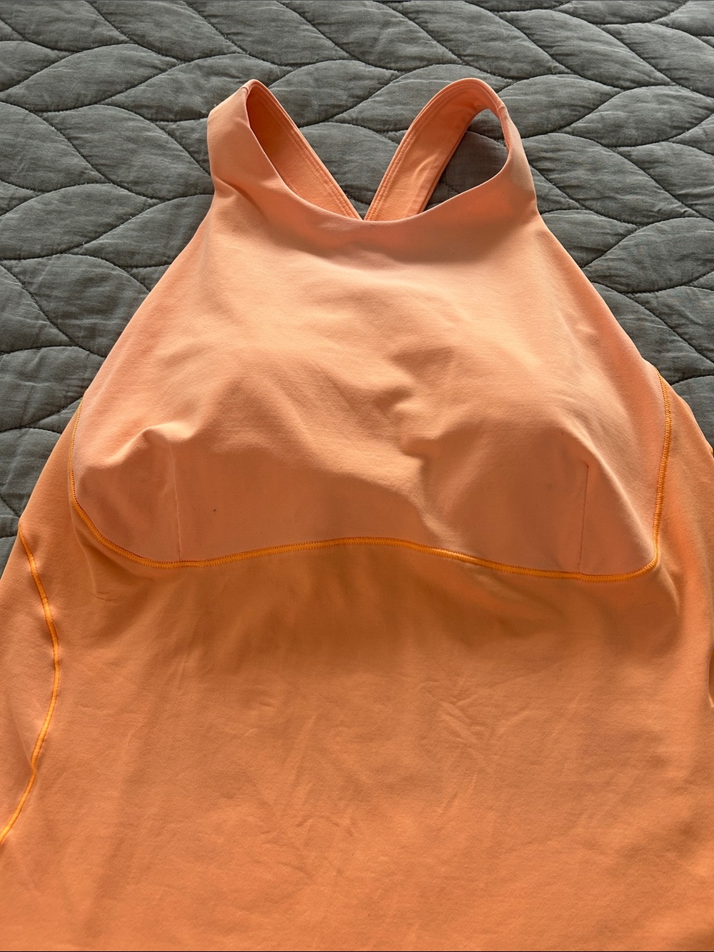 Lululemon Pale Orange Workout Top - Picture 2 of 7